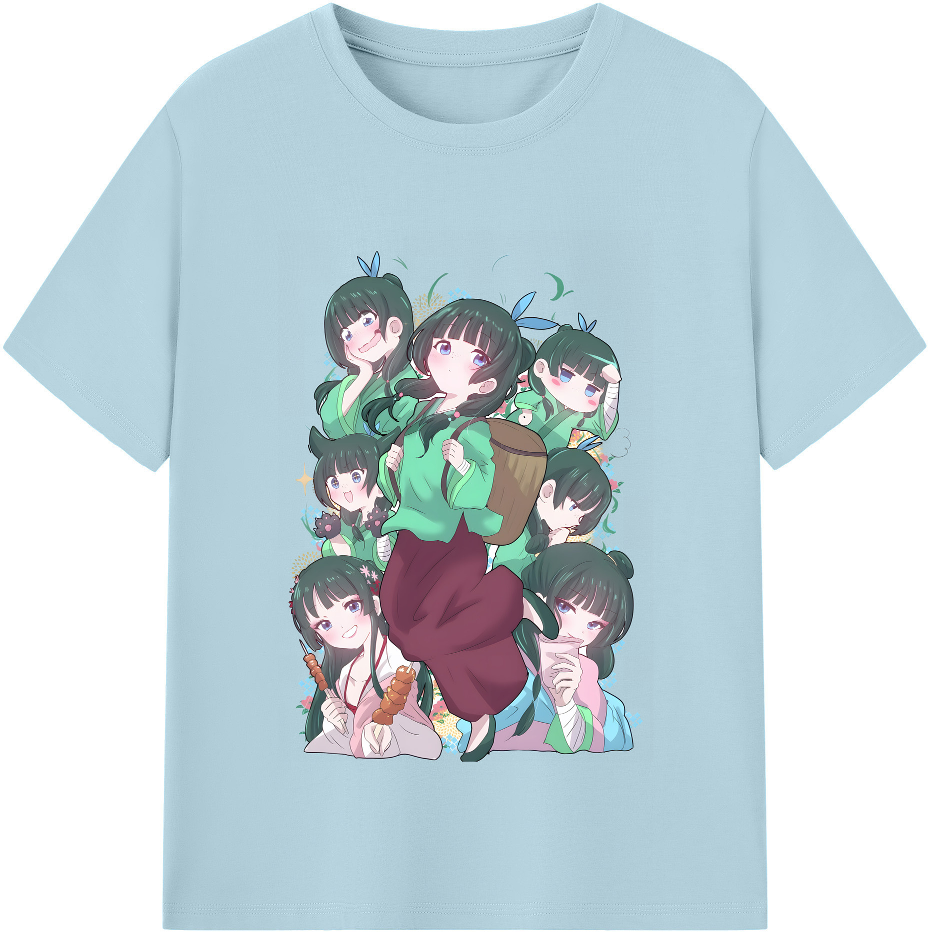 （画像用） 薬屋のひとりごと The Apothecary Diaries 綿100％半袖Tシャツ（フロントプリント）